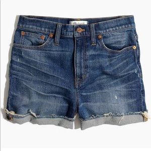 Madewell high rise shorts NWOT